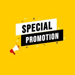special-promotion-badge-with-megaphone-icon-free-vector